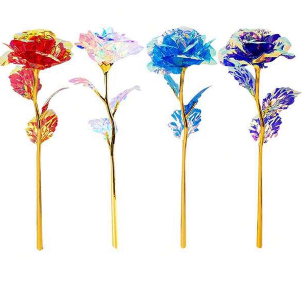 Bunte Goldfolien Rosen