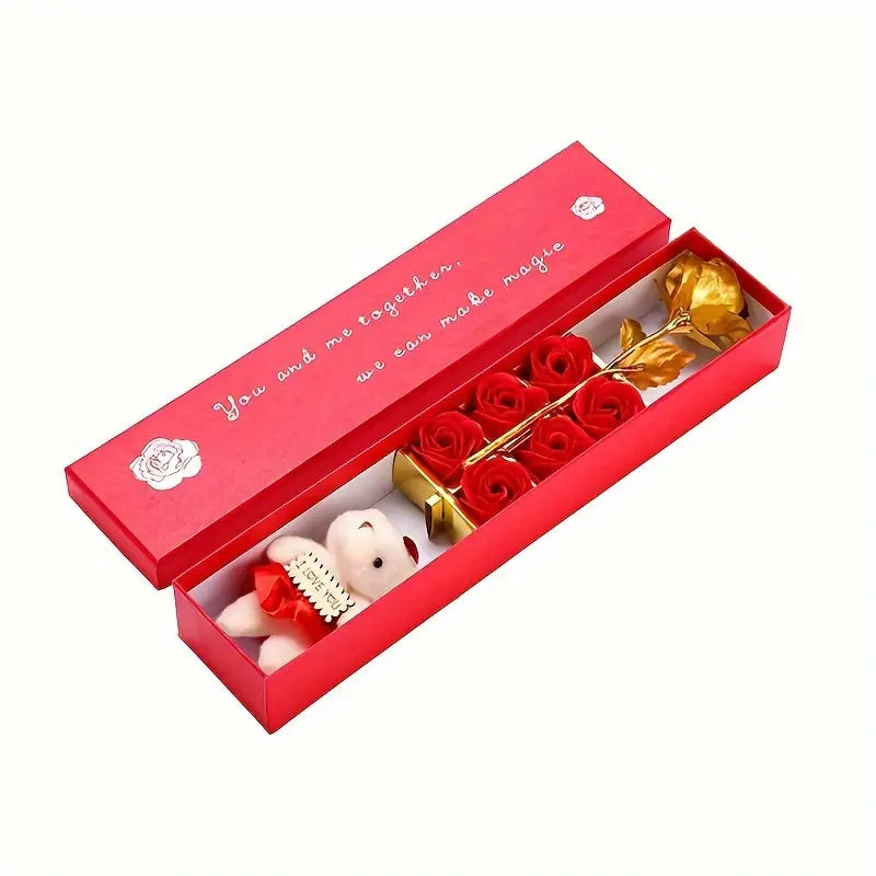 Rose Seifenblume Bär Geburtstagsgeschenk
