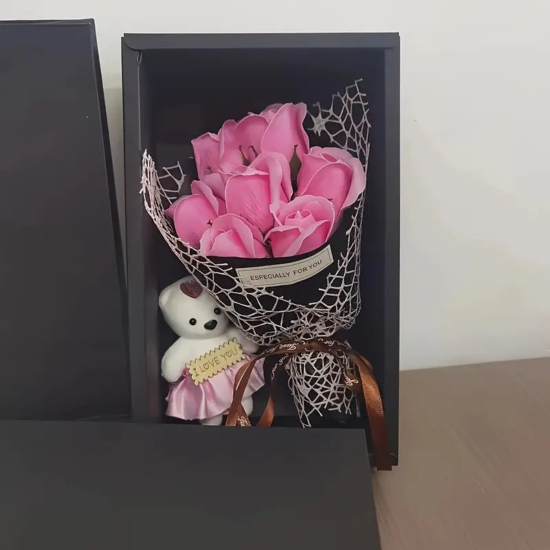 Rosenbox mit Bär
